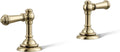 KOHLER 98068-4-AF Artifacts Lever Bathroom Sink Faucet Handles in Vibrant French Gold