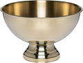 Ice Bucket Round Champagne and Wine Beer Tub - Stainless Steel - Large Suitable for Family Bar Dance Drink Cooler for Parties(Gold)