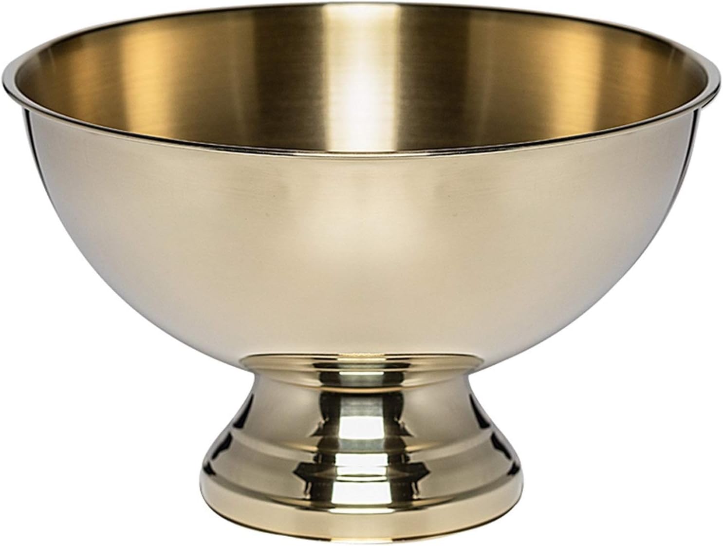 Ice Bucket Round Champagne and Wine Beer Tub - Stainless Steel - Large Suitable for Family Bar Dance Drink Cooler for Parties(Gold)