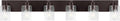 JONATHAN Y 40' Oil Rubbed Bronze/Clear 6-Light Modern LED Vanity Light for Bathroom Mirror, Mid-Century Wall Sconce with Clear Seeded Glass Shades, Contemporary Iron Fixture, LED Bulbs (JYL7621E)