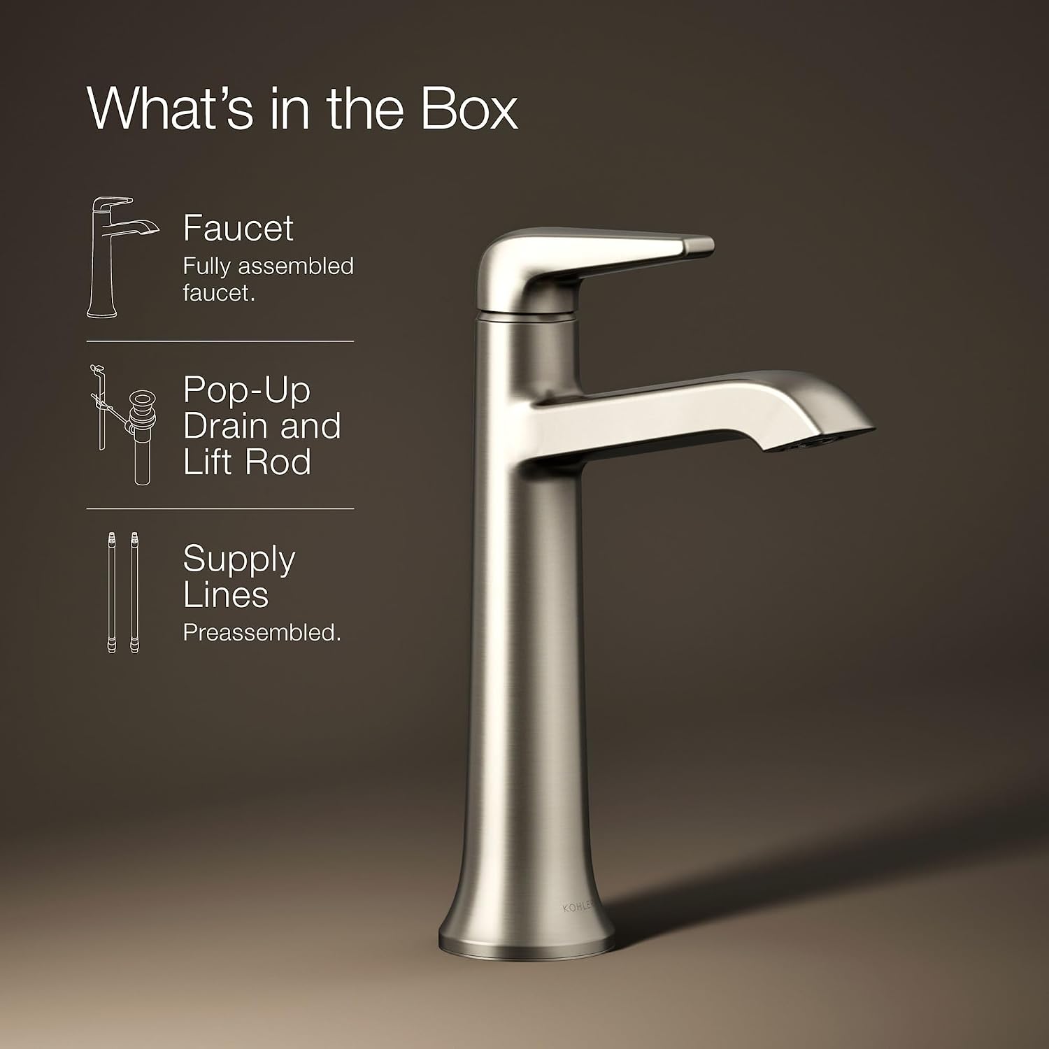 Kohler K-22023-4-BL - Bathroom Sink Faucets Faucet