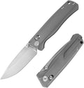 CMBMADEKNIVES CMB Braveman EDC Knife Folding Pocket knife with Clip for Men and Women Crossbar Lock Knife with S35VN Steel Blade Titanium Handle for Outdoors Camping Hiking-CMB-17 (CMB-17S)