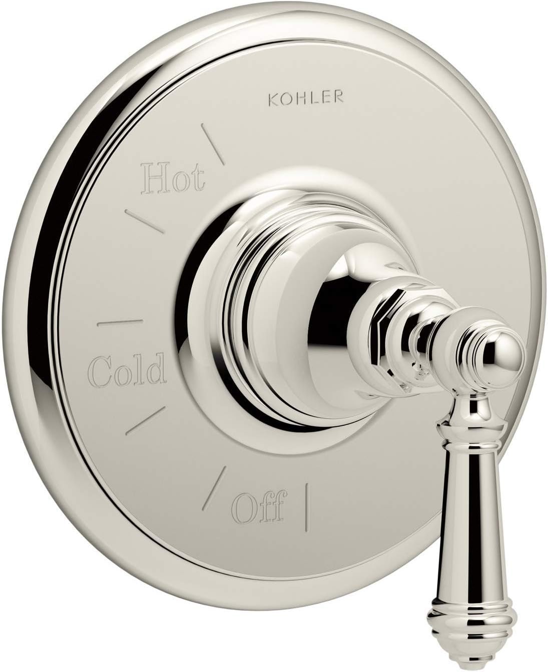 Kohler TS72767-4-SN Artifacts Valve Trim with Lever Handle, Vibrant Polished Nickel