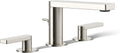 Kohler 73060-4-SN Composed® Widespread Bathroom Sink Faucet with Lever Handles, 1.2 gpm, Vibrant Polished Nickel