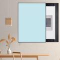 Vertical Breaker Box Cover for Decorative Electrical Panel, Indoor Fuse Box Cover for Wall Artative, Hide Meter Electric Cover with Sliding Design(Blue,40x60cm(15 3/4x23 5/8'))
