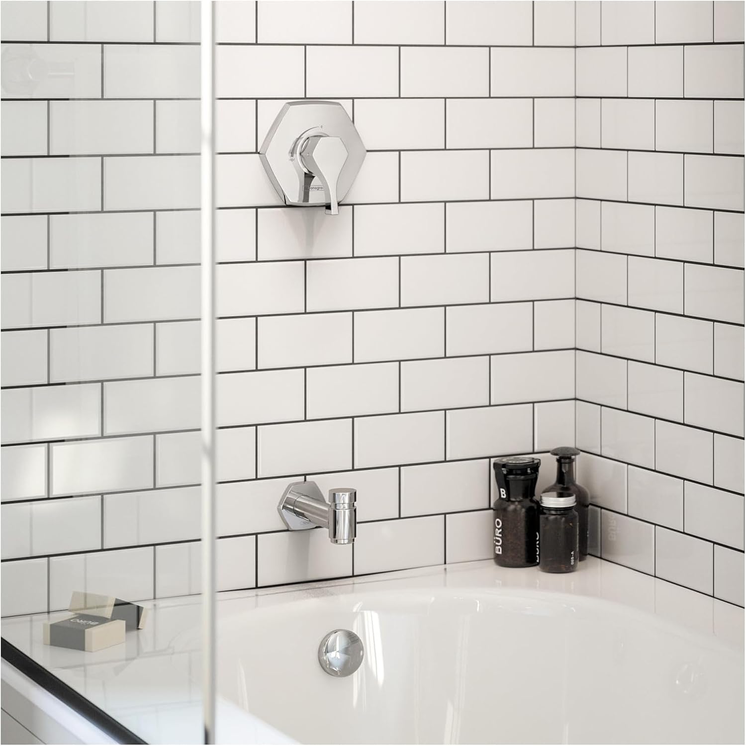 hansgrohe Locarno 15-inch Transitional Showerarm in Chrome, for , 04833000