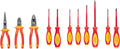 TEKTON Insulated Phillips, Slotted, Square Drivers and Pliers Set, 11-Piece (Combination, Long Nose, Diagonal Cutting) | TEK99005