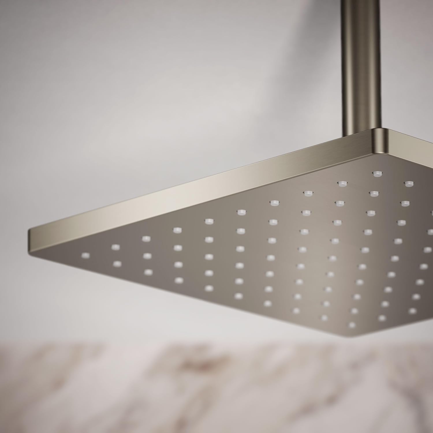 Kohler 26149-BN Honesty® 10' single-function rainhead, 2.5 gpm, Vibrant Brushed Nickel