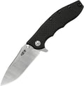 Zero Tolerance 0562CF Hinderer Slicer Folding Knife; 3.5' CPM-20CV Stonewashed and Satin Steel Blade, Carbon Fiber Front Handle, KVT Ball-Bearing Opening, Frame Lock and Reversible Pocketclip; 5.5 OZ…