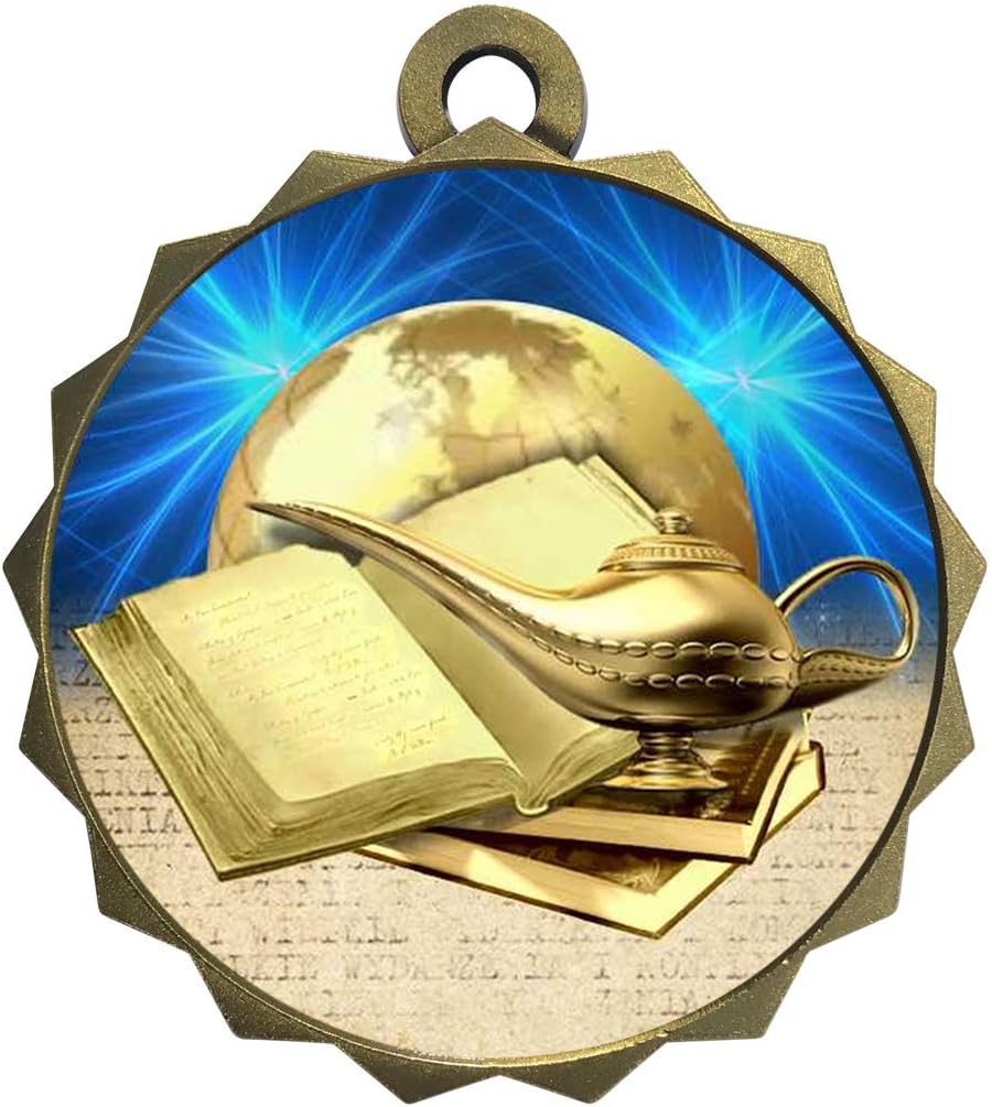 Express Medals 1 to 50 Packs Scholastic Gold Medal Trophy Award with Neck Ribbon D214-D40