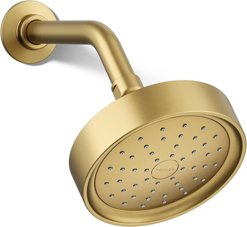 Kohler 965-AK-2MB Purist® Single-function showerhead, 2.5 gpm, Vibrant Brushed Moderne Brass