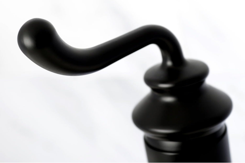 Kingston Brass LS5410RL Royale Bathroom Faucet, Matte Black, 5.88 x 5.06 x 9
