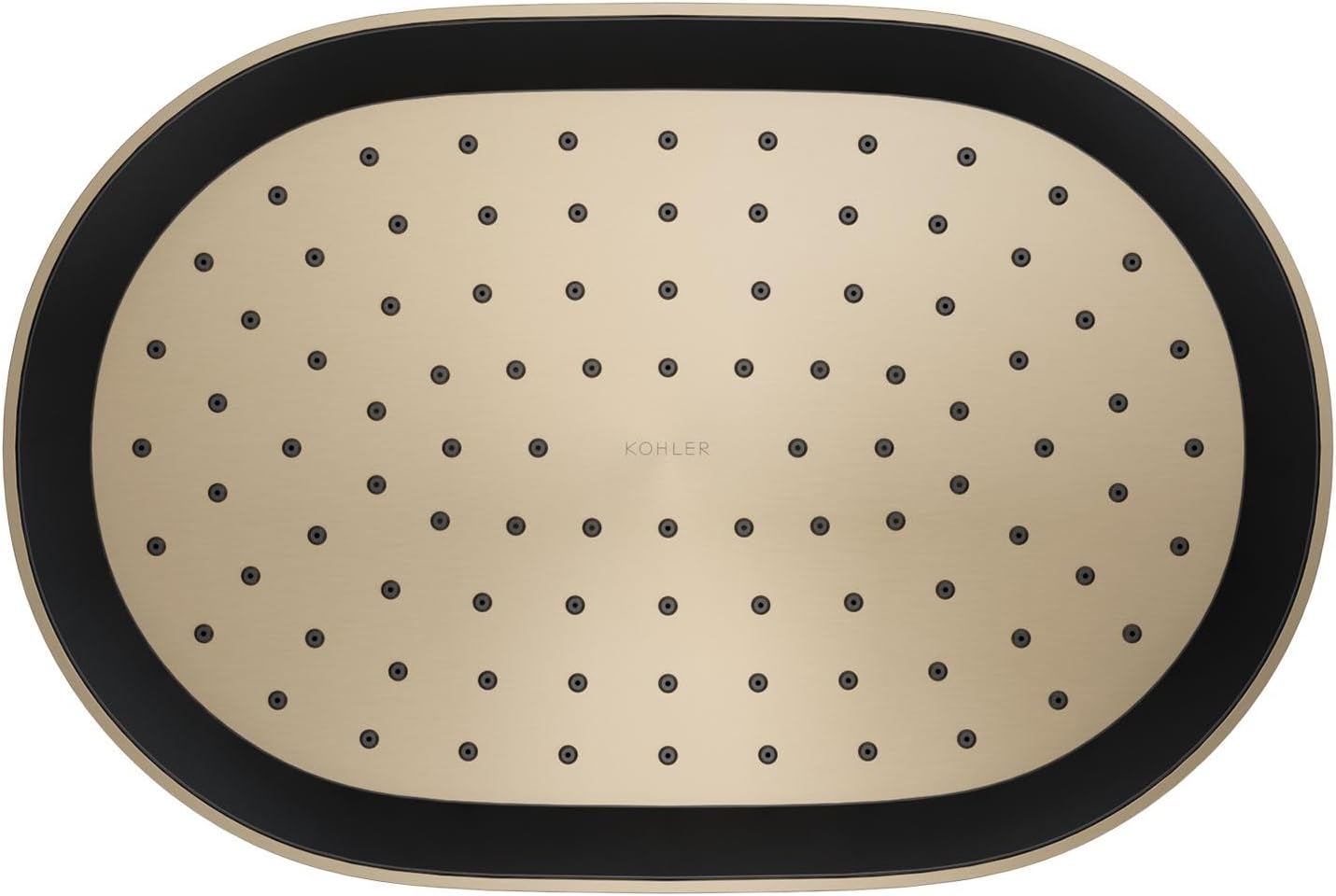 Kohler 26293-BV Statement® Oblong 12' single-function rainhead, 2.5 gpm, Vibrant Brushed Bronze