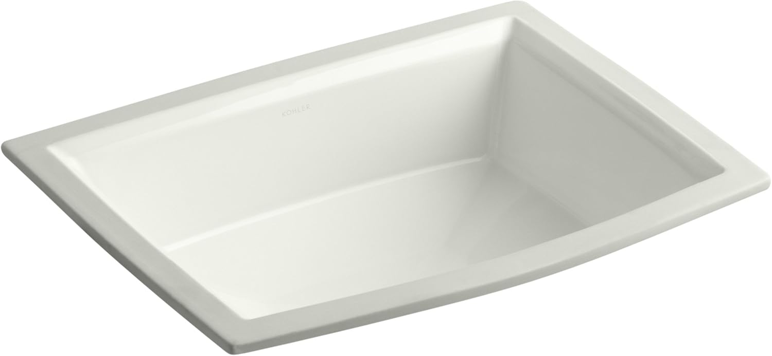 Kohler K-2355-NY 1-Bowl Undermount Bathroom Sink w/Overflow Dune