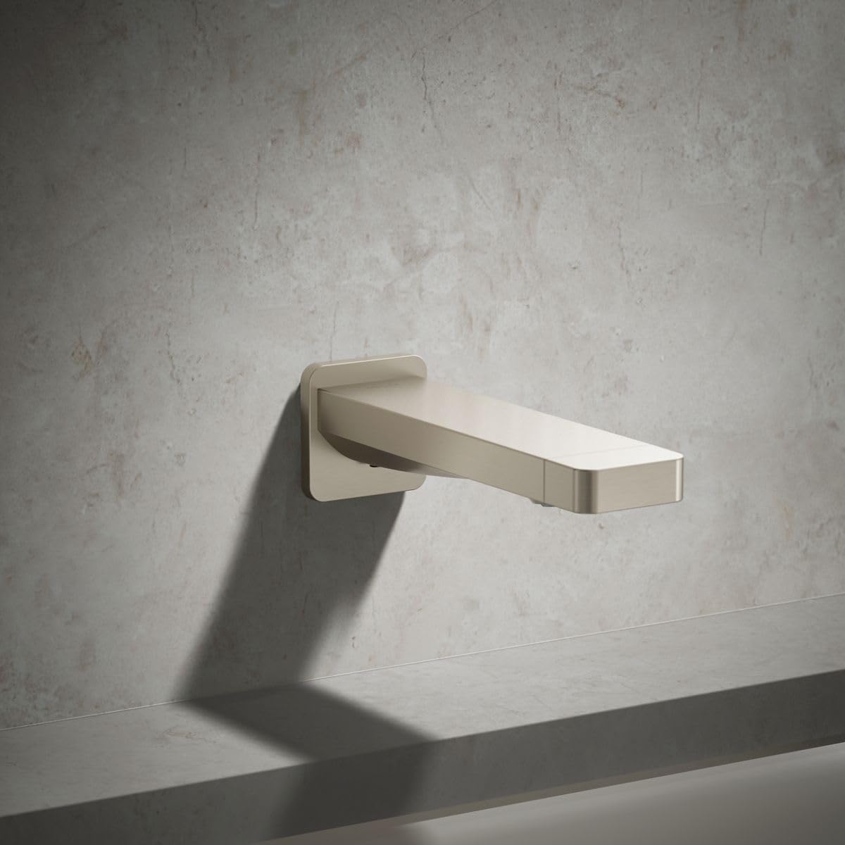 Kohler 23510-BN Parallel® Wall-Mount Bath spout, Vibrant Brushed Nickel