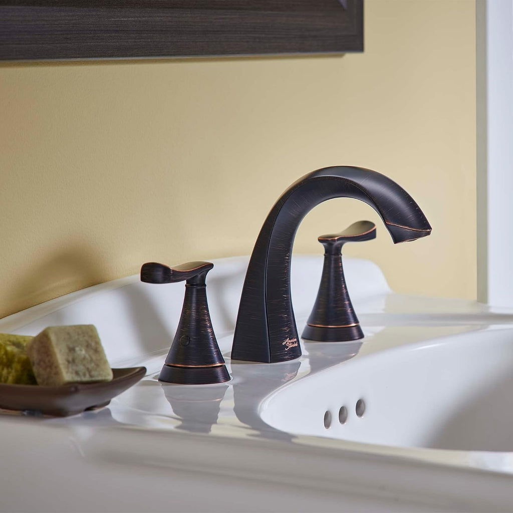 American Standard 7413801.278 Chatfield 8-Inch Widespread 2-Handle Bathroom Faucet, 1.2 GPM, Legacy Bronze (Oil Rubbed)