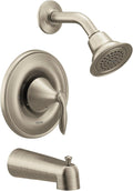 Moen Eva Brushed Nickel Posi-Temp Tub and Shower Trim Kit without Valve, T2133EPBN