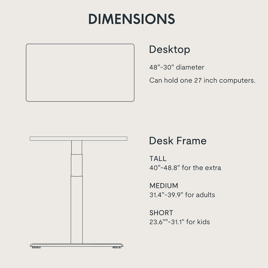 FLEXISPOT E6 Pro Dual Motor Electric Standing Desk, Organic Modern Oval Leg Design, 3-Stage Height Adjustable Sit Stand Desk with Heavy Duty 330lbs, 48' x 30' Maple Desktop, White Frame