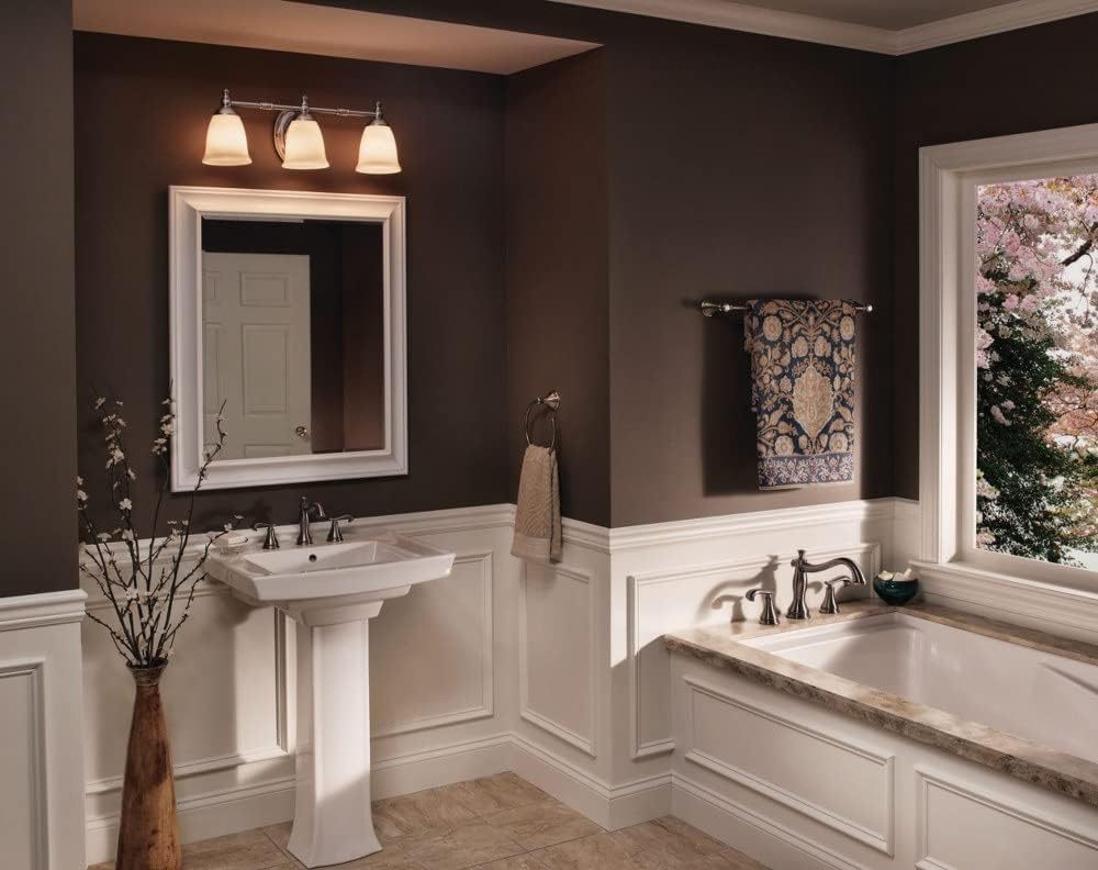 Progress Lighting P3029-74 Victorian Bath & Vanity, 24-1/2-Inch Width x 8-1/2-Inch Height, Bronze