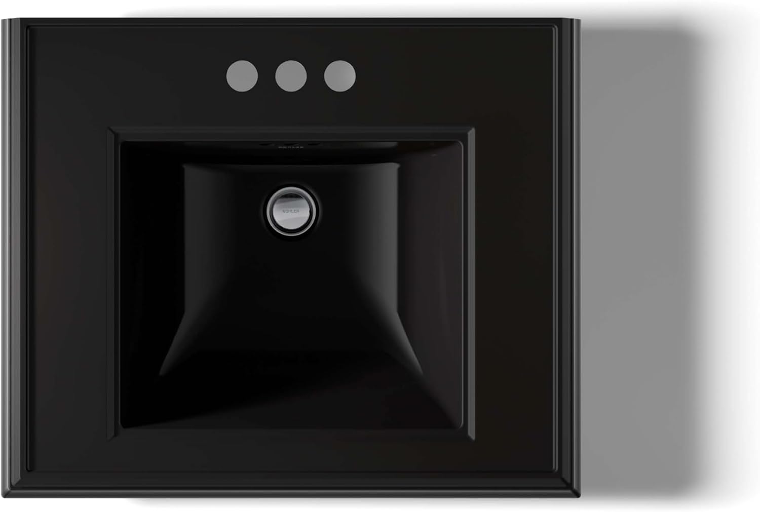 KOHLER Memoirs® pedestal/console table bathroom sink basin with 4' centerset faucet holes