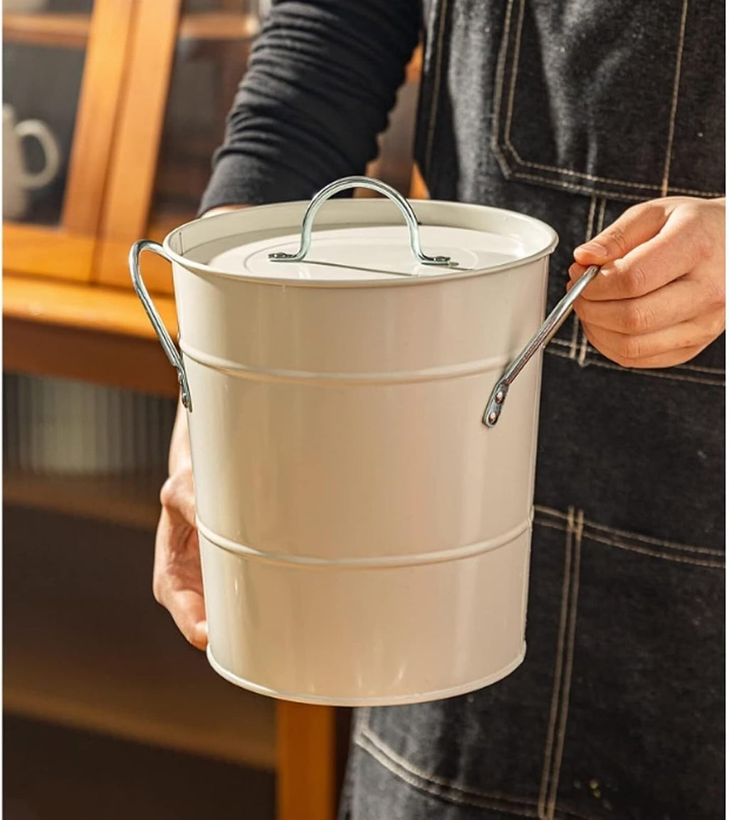 Ice Buckets 3.5 Liter Double Wall Ice Bucket Insulated Ice Buckets with Lid and Scoop Thickened Metal Ice Buckets,Party Beverage Tub for Home Kitchen Parties Cocktail Bar Ice Buck