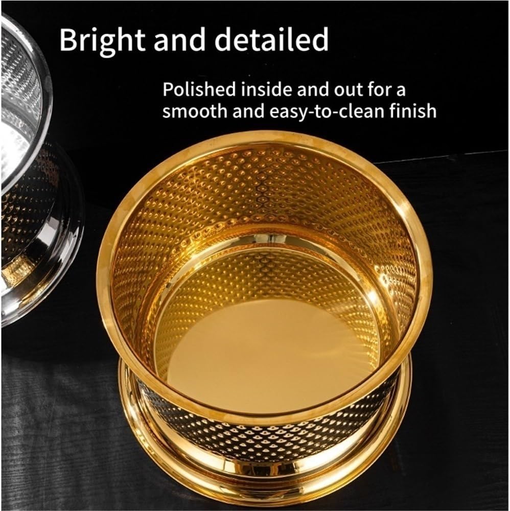 Stainless Steel Ice Bucket for Parties, Large Drink Buckets, Champagne Bucket for Bar, Weddings, Outdoor Events(Gold)