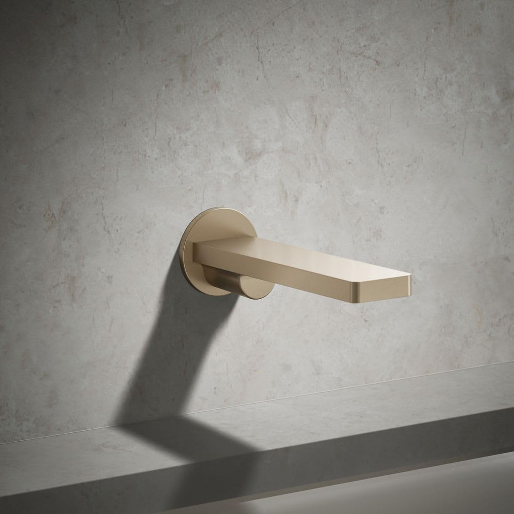 Kohler 73120-BV Composed Wall-Mount Non-Diverter Bath Spout, Vibrant Brushed Bronze