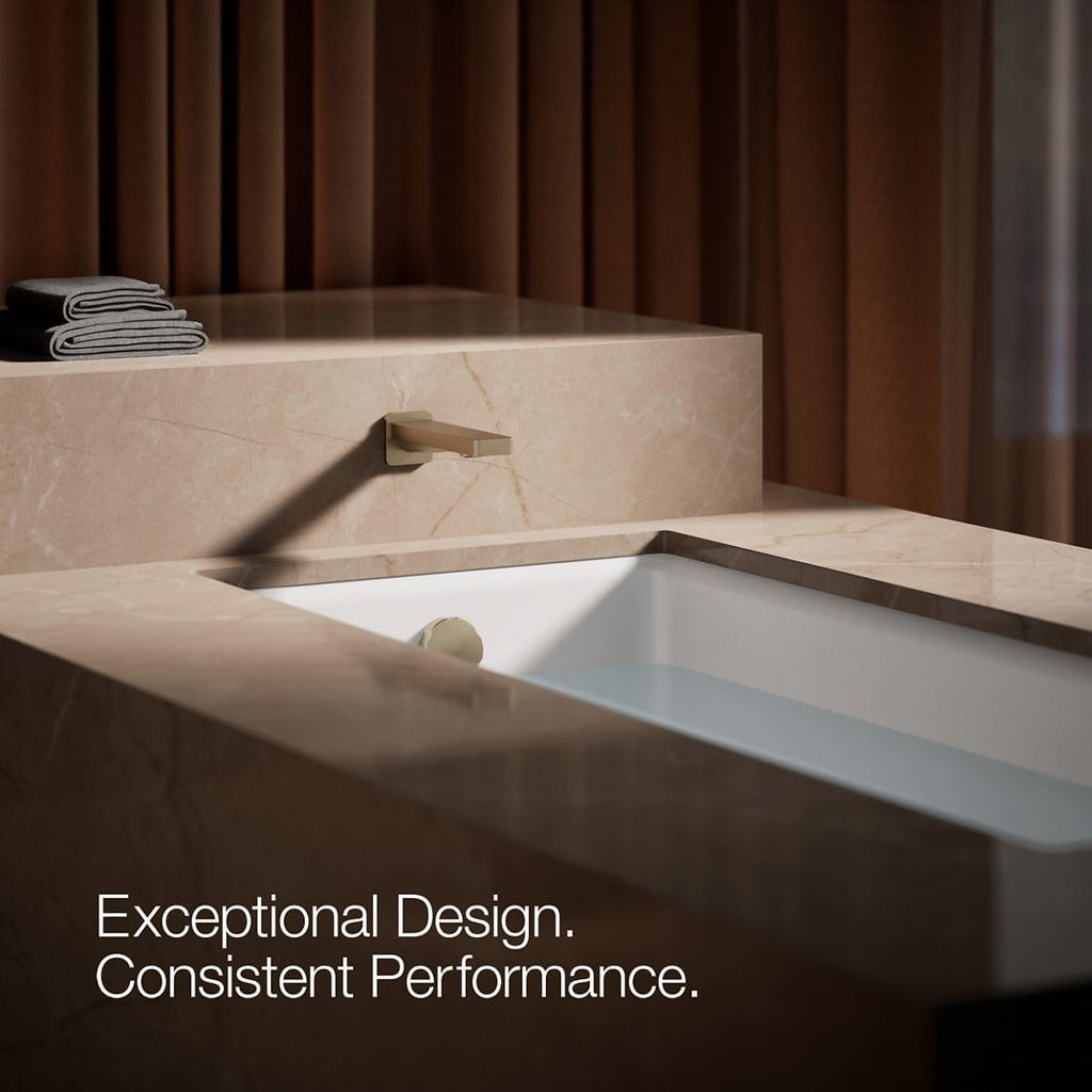 Kohler 23510-BV Parallel® Wall-Mount Bath spout, Vibrant Brushed Bronze