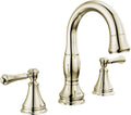 Delta Faucet Cassidy Pull Down Bathroom Faucet, Bathroom Pull Out Faucet, Polished Nickel Widespread Bathroom Faucet 3 Hole Pull Down, Bathroom Sink Faucet Magnet Dock, Polished Nickel 3597-PNPD-DST