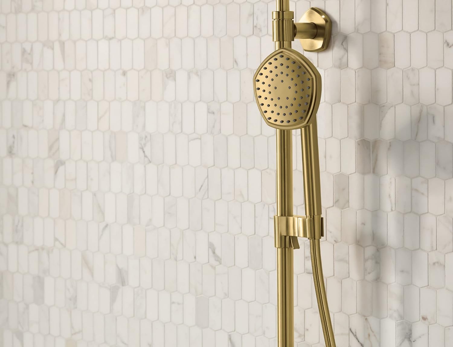 KOHLER 27118-G-BL Hydrorail-R Occasion Arch Shower Column Kit With Rainhead And Handshower 1.75 Gpm in Matte Black