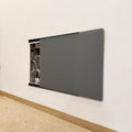 Electrical Panel Cover Sliding Breaker Box Cover with Self Adhesive Track, Extra Thin Electrical Panel Cover Decorative Wall, Safe Distribution Box Protective Lid(Gray A,60 x 50 cm/23.6 x 19.7 in)