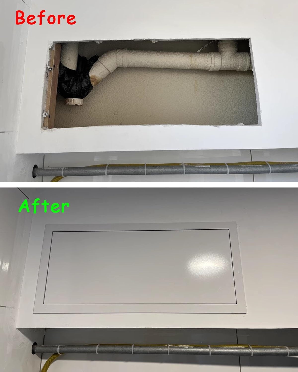 Drywall Ceiling Attic Door Cover, Electrical Panel Closet Access Door Black, Bathroom Kitchen Cords Hole Box Inspection Hatch, Plumbing Service Plate(35x45cm/13.8x17.7in)