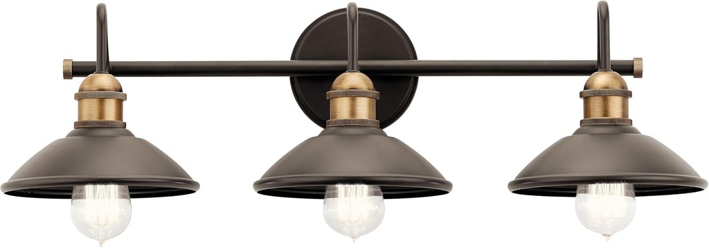 Kichler Lighting Clyde 26.25' 3 Light Vanity Light in Olde Bronze®