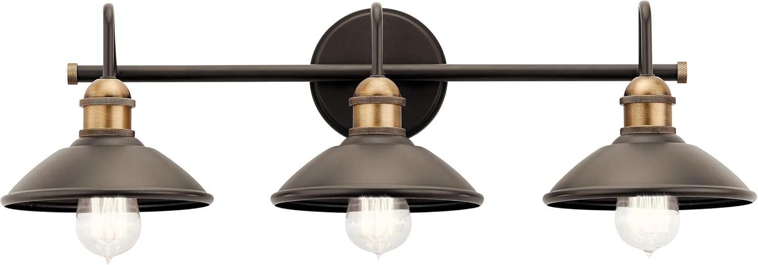 Kichler Lighting Clyde 26.25' 3 Light Vanity Light in Olde Bronze®