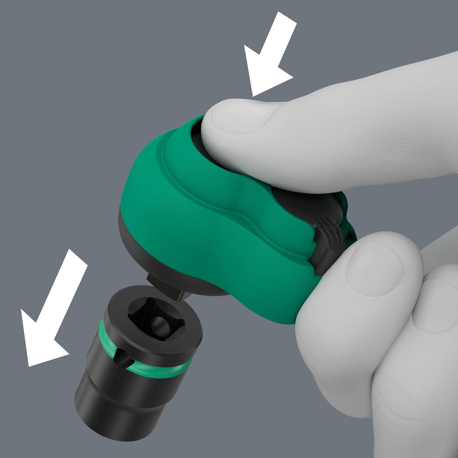 WERA - 05005530001-8100 SB 12 Zyklop Comfort Ratchet Set, reversing Lever, 3/8' Drive, Metric, 16 Pieces
