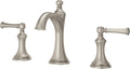 Pfister, LG49-TB0K, Tisbury 1.2 GPM Widespread Bathroom Faucet - Pop-Up Drain Included, Brushed Nickel