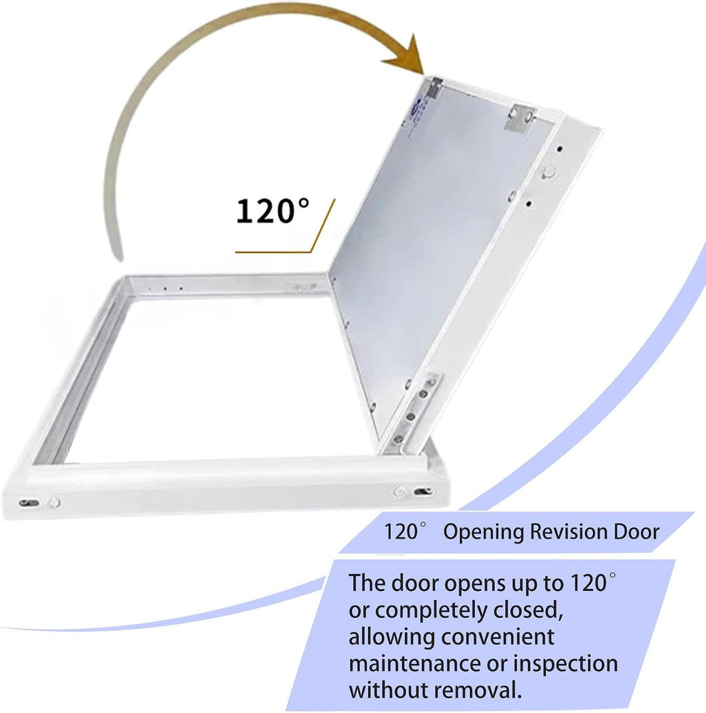 Heavy Duty Plumbing Access Panel - Flush-Mount Hidden Door for Drywall, Bathroom & Attic - Removable Cover (12x20in/30x50cm) - Easy Installation, Durable Design