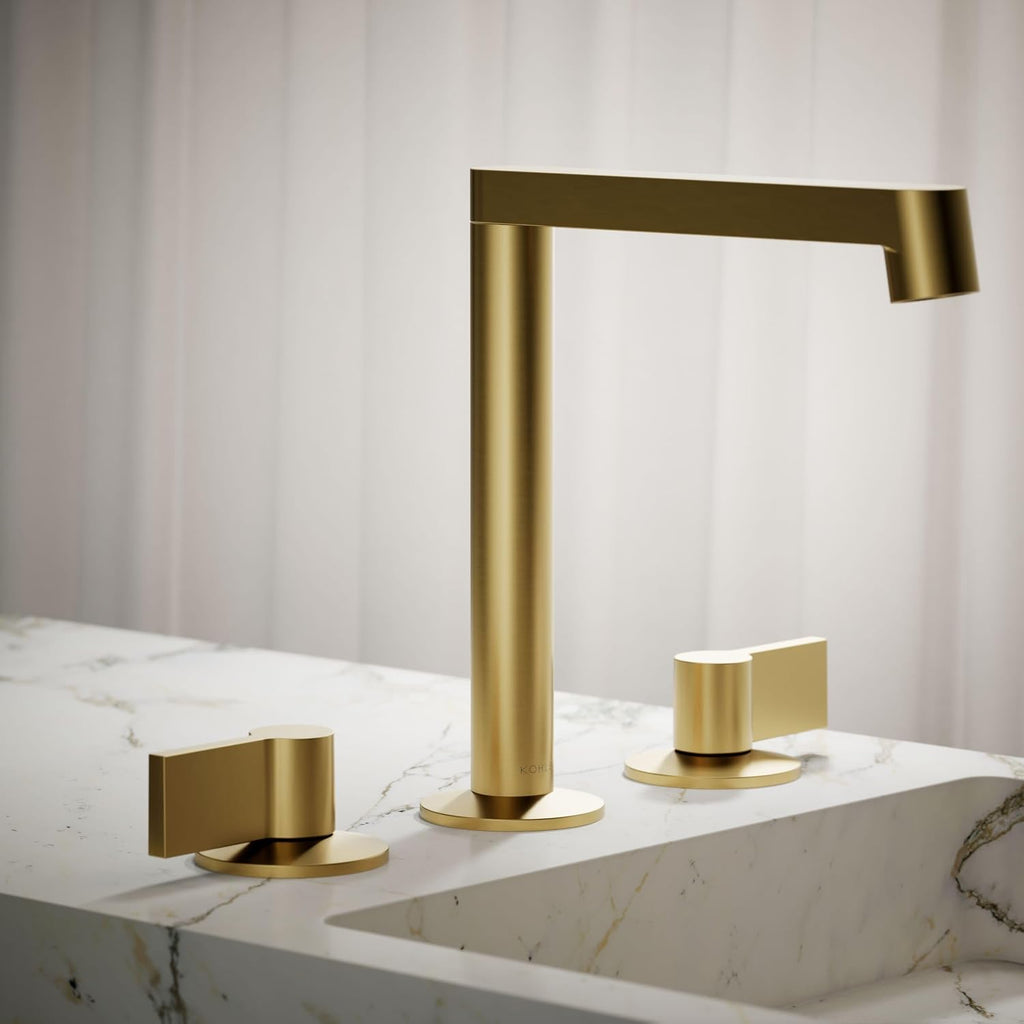 Kohler 77974-4-2MB Components Plumbing Fixtures, Vibrant Brushed Moderne Brass