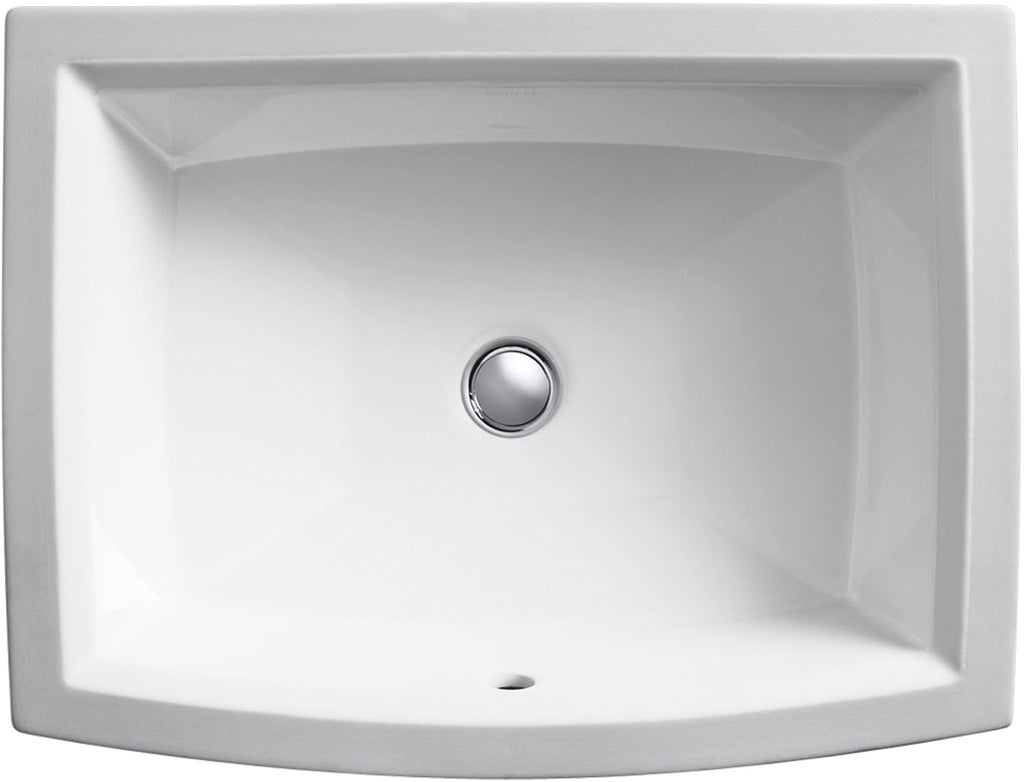 Kohler K-2355-NY 1-Bowl Undermount Bathroom Sink w/Overflow Dune