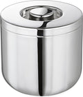 Christofle Oh de Christofle Stainless Steel Insulated Ice Bucket #5942015, Silver, 6.3 inch Height x 6.3 inch Diameter