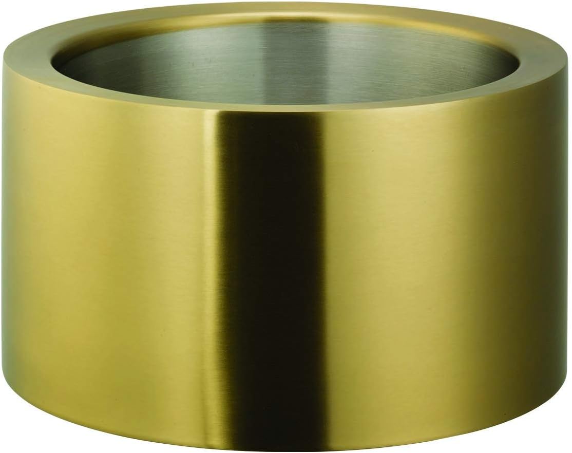 Service Ideas Double Wall Party Tub, 1.5 Gallon, Stainless Steel | PT2BSVG Beverage and Wine Chiller Ice Bucket in Vintage Gold