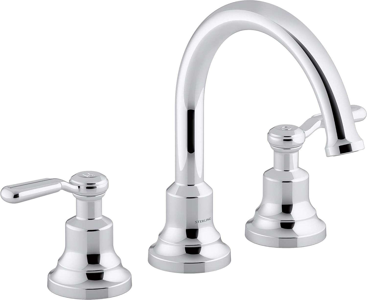 Sterling T29364-4-CP Ludington Sterling Deck-mount Bath Faucet Trim, Roman Tub Filler, Premium Construction, Corrosion Resistant, Polished Chrome