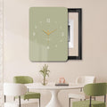 Electrical Panel Cover Vertical Analog Clock Electrical Panel Cover, Stylish Breaker Box Cover for Office/Restaurant/Bedroom/Room Decor, Fuse Box Protective Cover(B,WXH-55 x 65CM-19.7x27.6)