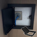 Drywall Ceiling Attic Door Cover, Electrical Panel Closet Access Door Black, Bathroom Kitchen Cords Hole Box Inspection Hatch, Plumbing Service Plate(40x40cm/15.7x15.7in)