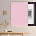Vertical Breaker Box Cover for Decorative Electrical Panel, Indoor Fuse Box Cover for Wall Artative, Hide Meter Electric Cover with Sliding Design(Pink,40x50cm(15 3/4x19 3/4'))