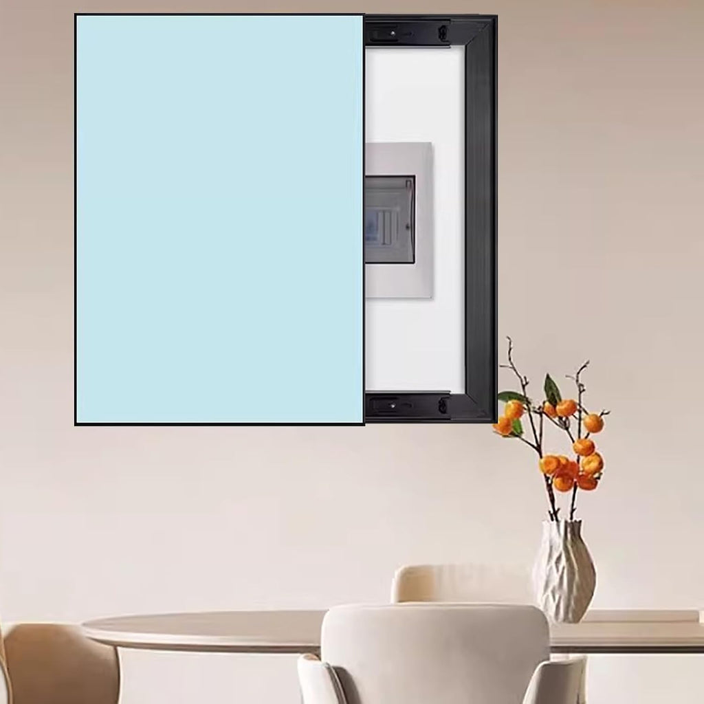 Solid Colored Electrical Panel Cover with Push-Pull Design, Vertical Hide Distribution Cover Wall Mounted, Decorative Consumer Unit Box Covers Hotel(Blue,60x80cm(23 5/8x31 1/2'))