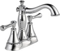 Delta Faucet Cassidy Centerset Bathroom Faucet Brushed Nickel, Bathroom Sink Faucet, Metal Drain Assembly, Stainless 2597LF-SSMPU, 5.41 x 6.59 x 5.41 inches