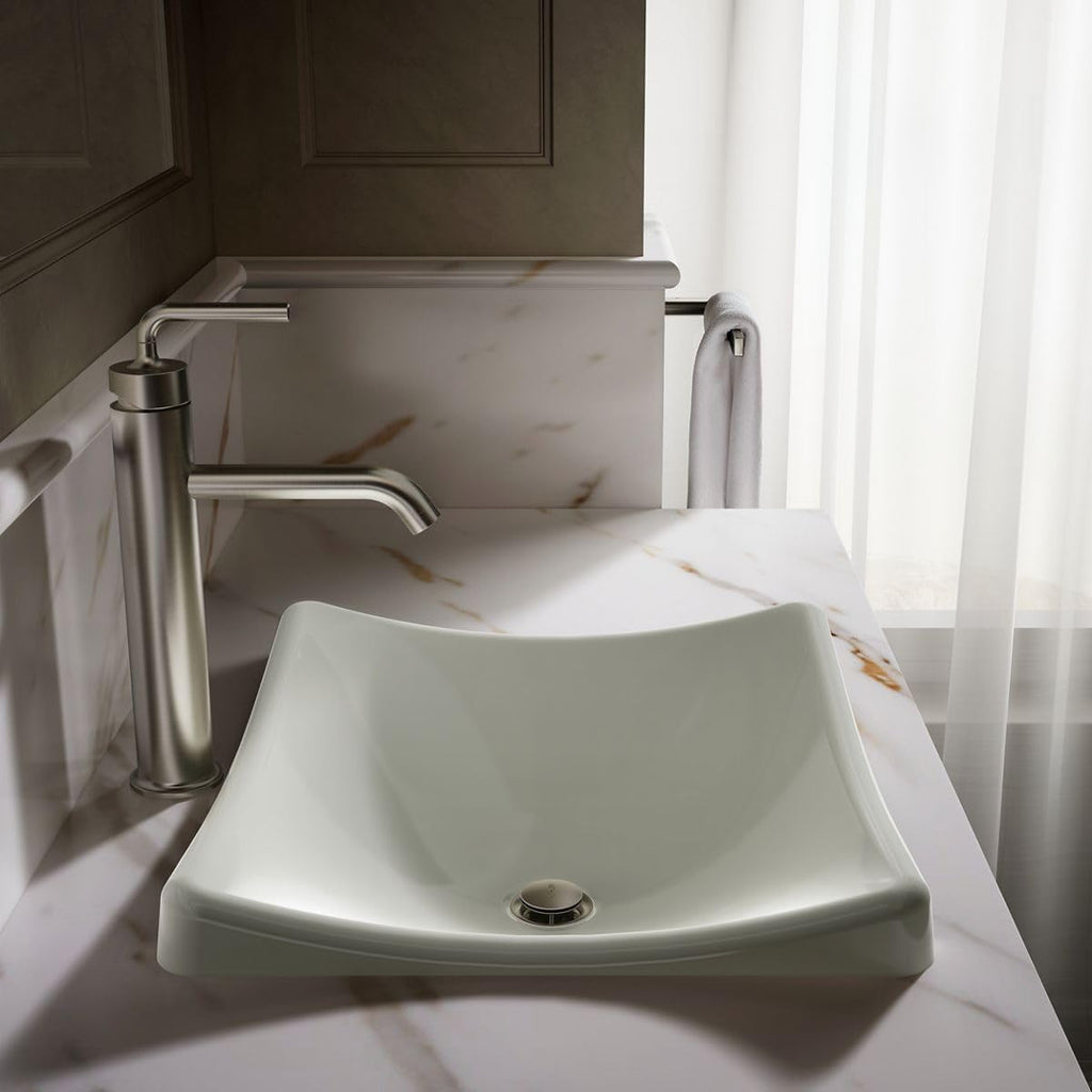 Kohler K-2833-NY DemiLav Rectangular AboveCounter Single Bowl Bathroom Sink Dune