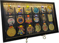Medal Shadow Box- Military Medal Display case- Badge Display case 3D Medal Box Photo Frame, Runner, Marathon, Race Champion, Football, Gymnastics and All Sports Medals Medal Badges