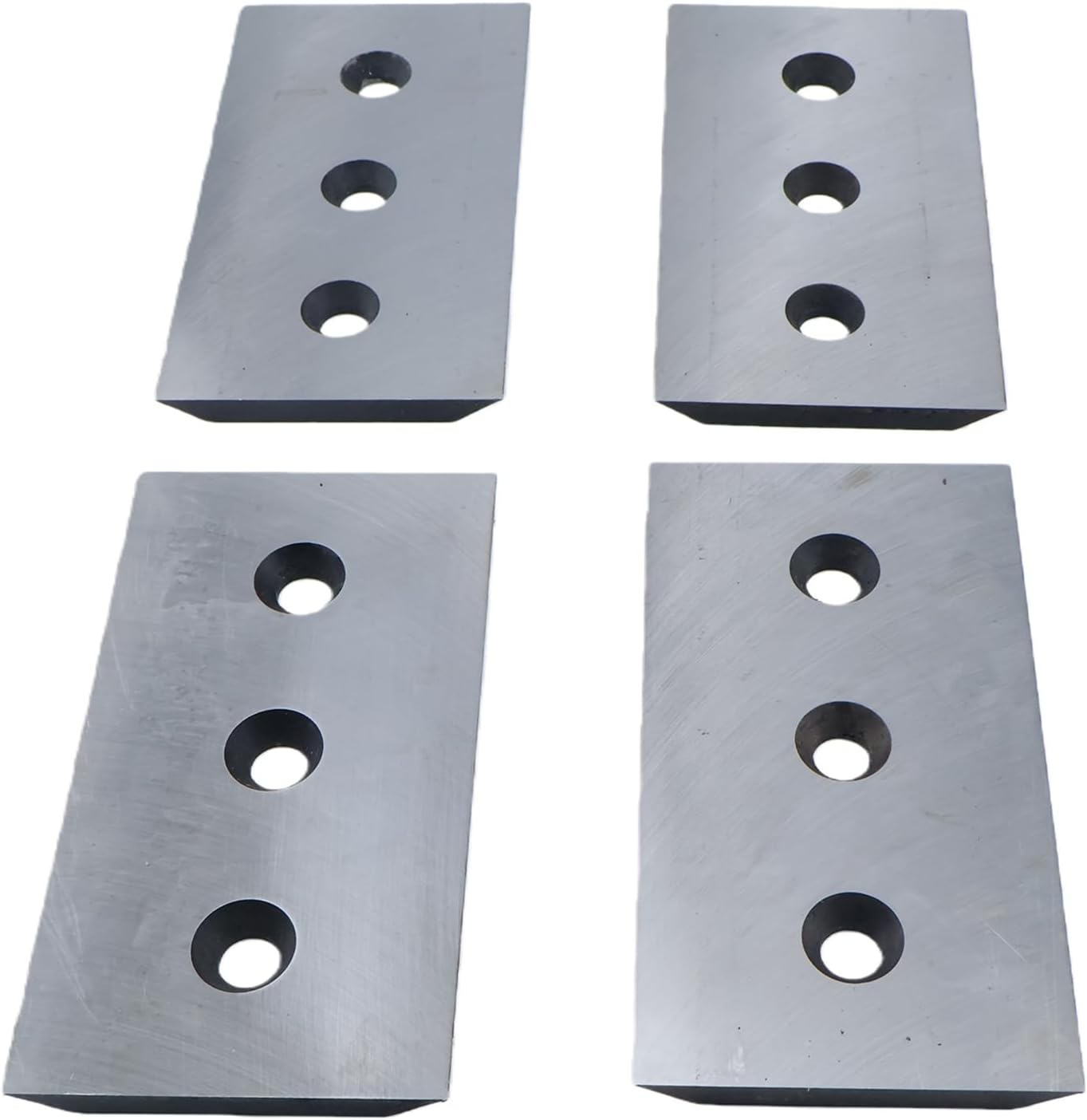 4PCS 7-1/4' x 4' x 3/8' Brush Chipper Blade Knives with 1/2'' Bolt Holes 900-9900-02 19071640 Compatible with Bandit 100 150 200 250 Mighty Morbark Eager Beever 100 200 290 Wood Chippers